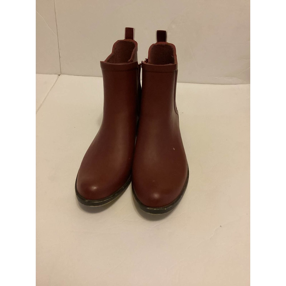 Lucky Brand Basel Bootie Rubber Rain Boots Red Size 10M
